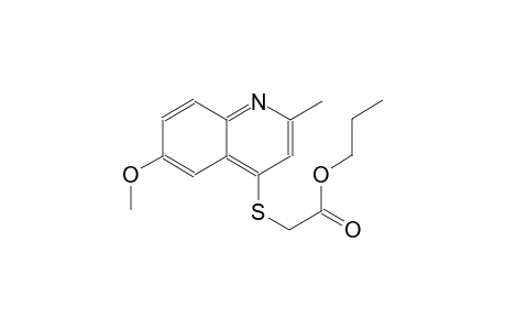 propyl [(6-methoxy-2-methyl-4-quinolinyl)sulfanyl]acetate