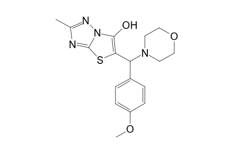 2-Methyl-6-{N-.alpha.-morpholino-4'-methoxybenzyl]thiazolo[3,2-b]-1,2,4-triazol-5-ol