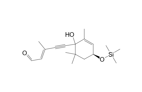 (2E)-5-[(1RS,4S)-1-Hydroxy-2,6,6-trimethyl-4-trimethylsiloxycyclohex-2-enyl]-3-methyl-2-penten-4-ynal