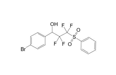 2,2,3,3-Tetrafluoro-1-(4-bromophenyl)-3-(phenylsulfonyl)-propan-1-ol