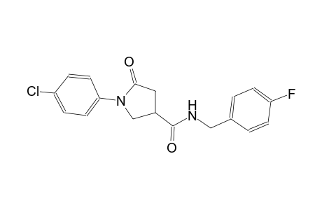 3-pyrrolidinecarboxamide, 1-(4-chlorophenyl)-N-[(4-fluorophenyl)methyl]-5-oxo-