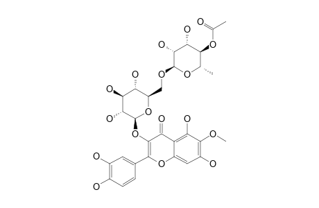 6-METHOXYQUERCETIN-3-O-(4-O-ACETYL)-ALPHA-L-RHAMNOPYRANOSYL-(1->6)-BETA-D-GLUCOPYRANOSIDE