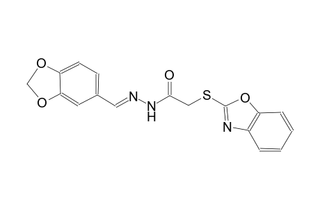 acetic acid, (2-benzoxazolylthio)-, 2-[(E)-1,3-benzodioxol-5-ylmethylidene]hydrazide