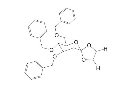 1,5-Anhydro-3,4,6-tris(o-benzyl)-2-deoxy-1,1-[1',2'-ethanediyldioxy]-D-arabino-hexitol