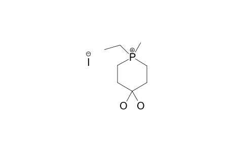 1-ETHYL-1-METHYL-4,4-PHOSPHORINANEDIOLIUM-IODIDE