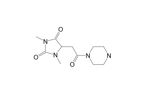 1,3-Dimethyl-5-(2-oxo-2-piperazin-1-ylethyl)imidazolidine-2,4-dione