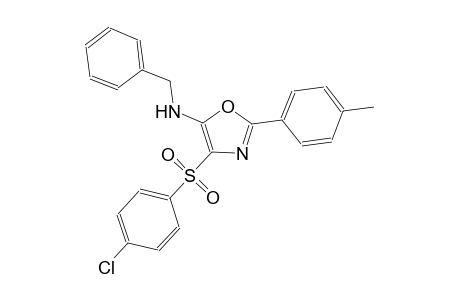 5-oxazolamine, 4-[(4-chlorophenyl)sulfonyl]-2-(4-methylphenyl)-N-(phenylmethyl)-