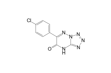 [1,2,3,4]Tetrazolo[1,5-b][1,2,4]triazin-7(8H)-one, 6-(4-chlorophenyl)-