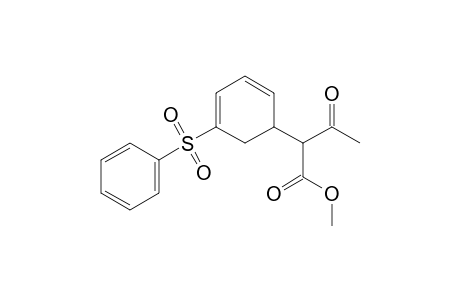 Methyl [1-(phenylsulfonyl)-1,3-cyclohexadien-5-yl]acetoacetate
