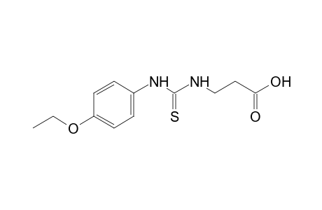 3-[3-(p-ethoxyphenyl)-2-thioureido]propionic acid