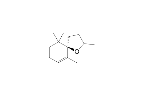 trans-spiro[2,6,6-trimethylcyclohe-2-ene-1,2'-5'-methyltetrahydrofuran]