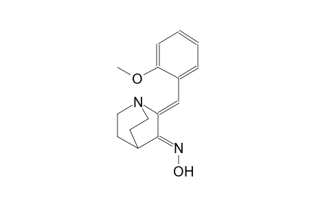 (2Z,3E)-2-(2-methoxybenzylidene)-1-azabicyclo[2.2.2]octan-3-one oxime