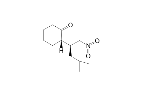 (2S)-2-[(1S)-3-methyl-1-(nitromethyl)butyl]cyclohexanone