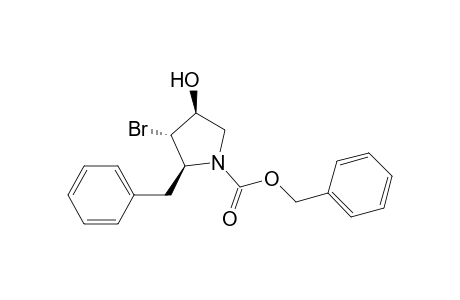 N-((Benzyloxy)carbonyl)-3.alpha.-bromo-4.beta.-hydroxy-2.beta.-benzylpyrrolidine
