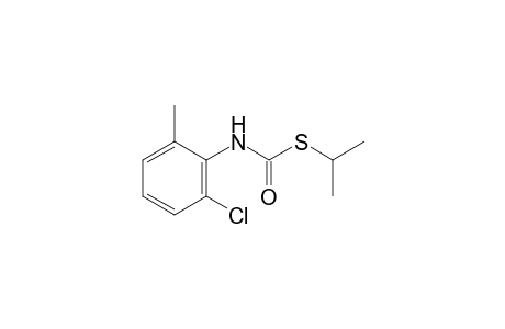 2-chloro-6-methylthiocarbanilic acid, S-isopropyl ester