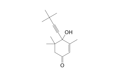 4-(3,3-Dimethyl-but-1-ynyl)-4-hydroxy-3,5,5-trimethyl-cyclohex-2-enone