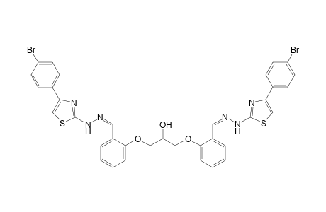 1,3-Bis(2-((2-(4-(4-bromophenyl)thiazol-2-yl) hydrazono)methyl)phenoxy)propan-2-ol