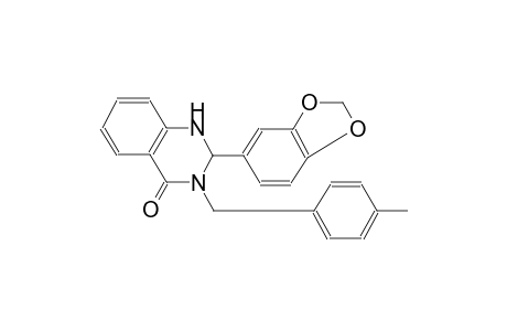 4(1H)-quinazolinone, 2-(1,3-benzodioxol-5-yl)-2,3-dihydro-3-[(4-methylphenyl)methyl]-