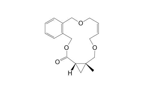 (Z)-5,6-Benzo-3,8,13-trioxa-15-methylbicyclo[13.1.0]-cis-hexadec-10-en-2-one