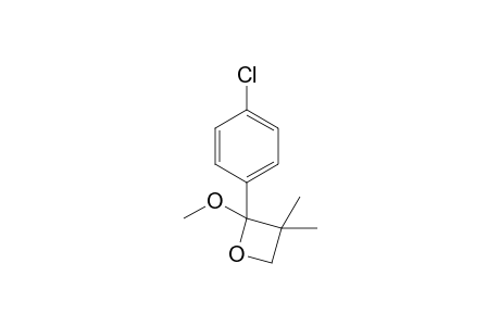 2-(4-Chlorophenyl)-2-methoxy-3,3-dimethyloxetane