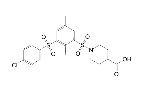1-[3-(4-chlorophenyl)sulfonyl-2,5-dimethyl-phenyl]sulfonylisonipecotic acid