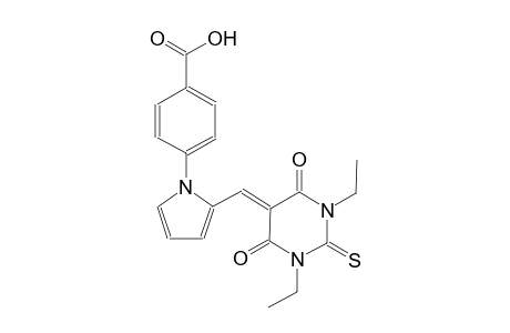 4-{2-[(1,3-diethyl-4,6-dioxo-2-thioxotetrahydro-5(2H)-pyrimidinylidene)methyl]-1H-pyrrol-1-yl}benzoic acid