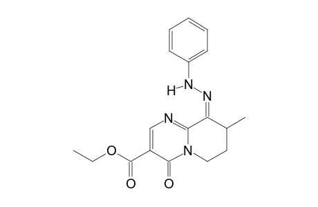 ETHYL-Z-8-METHYL-4-OXO-9-PHENYLHYDRAZONO-6,7,8,9-TETRAHYDRO-4H-PYRIDO-[1,2-A]-PYRIMIDINE-3-CARBOXYLATE