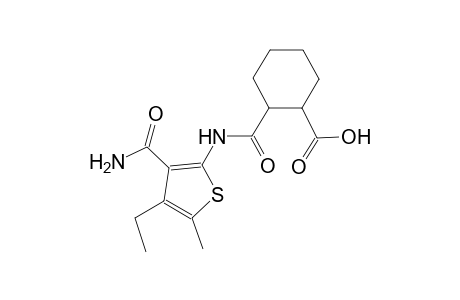 2-({[3-(aminocarbonyl)-4-ethyl-5-methyl-2-thienyl]amino}carbonyl)cyclohexanecarboxylic acid