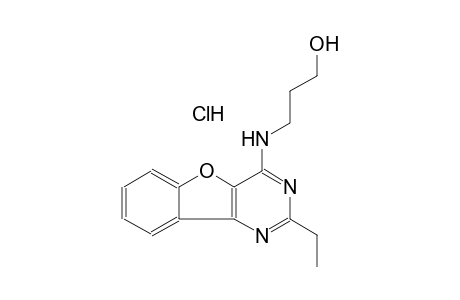 3-[(2-ethyl[1]benzofuro[3,2-d]pyrimidin-4-yl)amino]-1-propanol hydrochloride