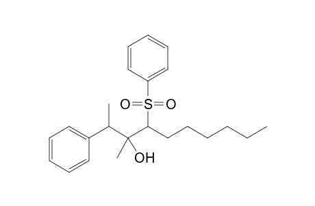 3-Methyl-2-phenyl-4-phenylsulfonyldecan-3-ol