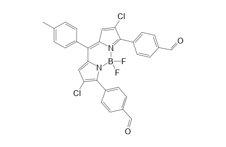2,6-DICHLORO-4,4-DIFLUORO-3,5-BIS-(4-FORMYLPHENYL)-8-(4-TOLYL)-4-BORA-3A,4A-DIAZA-S-INDACENE