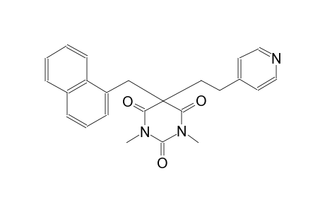 2,4,6(1H,3H,5H)-pyrimidinetrione, 1,3-dimethyl-5-(1-naphthalenylmethyl)-5-[2-(4-pyridinyl)ethyl]-