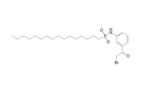 1-Hexadecanesulfonamide, N-[3-(2-bromoacetyl)phenyl]-