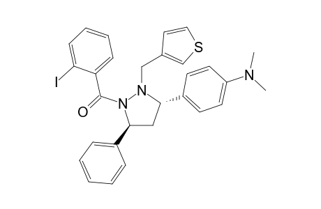 trans-3-[4'-(Dimethylamino)phenyl]-2-(3'-thienyl)methyl-1-(2'-iodobenzoyl)-5-phenylpyrazolidine