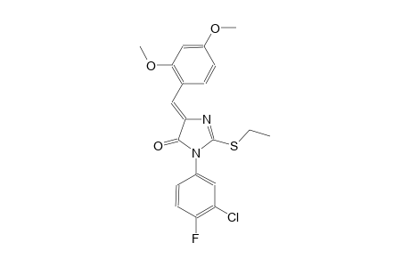 4H-imidazol-4-one, 3-(3-chloro-4-fluorophenyl)-5-[(2,4-dimethoxyphenyl)methylene]-2-(ethylthio)-3,5-dihydro-, (5Z)-