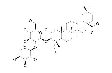3-O-[.alpha.-L-Arabinopyranosyl-(1->2).beta.-D-glucopyranosyl]-bayogenin