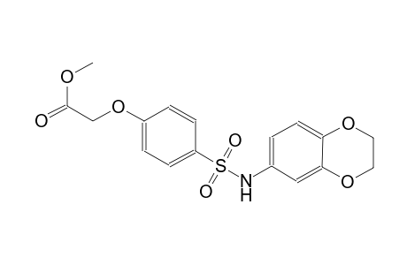 acetic acid, [4-[[(2,3-dihydro-1,4-benzodioxin-6-yl)amino]sulfonyl]phenoxy]-, methyl ester