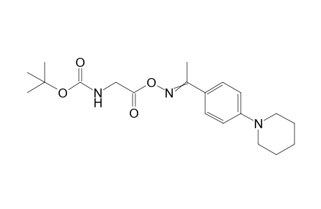[1-[4-(1-piperidyl)phenyl]ethylideneamino] 2-(tert-butoxycarbonylamino)acetate