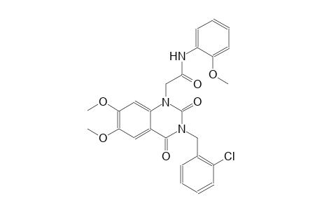 2-(3-(2-chlorobenzyl)-6,7-dimethoxy-2,4-dioxo-3,4-dihydro-1(2H)-quinazolinyl)-N-(2-methoxyphenyl)acetamide