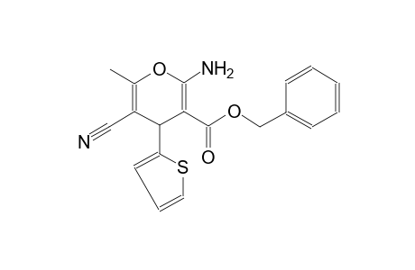 benzyl 2-amino-5-cyano-6-methyl-4-(2-thienyl)-4H-pyran-3-carboxylate