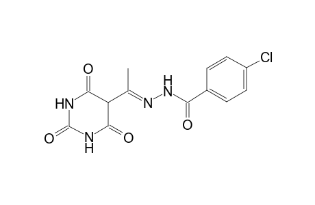 Benzhydrazide, 4-chloro-N2-[1-(hexahydro-2,4,6-trioxo-5-pyrimidyl)ethylideno]-