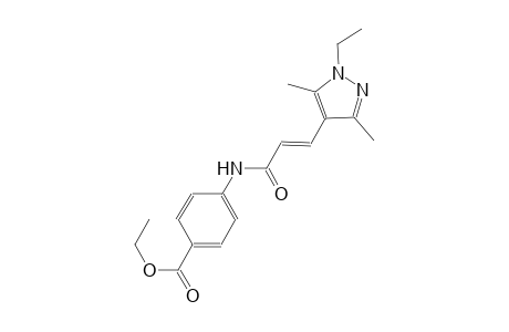 ethyl 4-{[(2E)-3-(1-ethyl-3,5-dimethyl-1H-pyrazol-4-yl)-2-propenoyl]amino}benzoate
