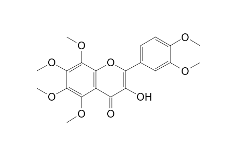 2-(3,4-dimethoxyphenyl)-3-hydroxy-5,6,7,8-tetramethoxy-1-benzopyran-4-one