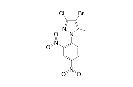 4-BROMO-3-CHLORO-1-(2',4'-DINITROPHENYL)-5-METHYL-PYRAZOLE