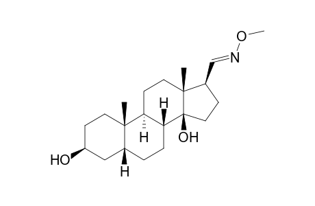 (3S,5R,8R,9S,10S,13R,14S,17S)-10,13-dimethyl-17-[(E)-methyloximinomethyl]-1,2,3,4,5,6,7,8,9,11,12,15,16,17-tetradecahydrocyclopenta[a]phenanthrene-3,14-diol