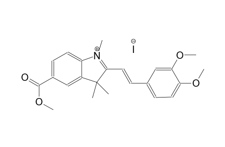 3H-indolium, 2-[(E)-2-(3,4-dimethoxyphenyl)ethenyl]-5-(methoxycarbonyl)-1,3,3-trimethyl-, iodide