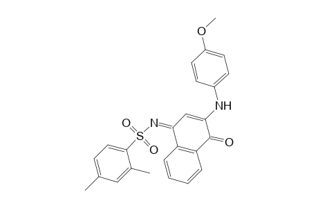 Benzenesulfonamide, N-[3-[(4-methoxyphenyl)amino]-4-oxo-1(4H)-naphthalenyliden]-2,4-dimethyl-