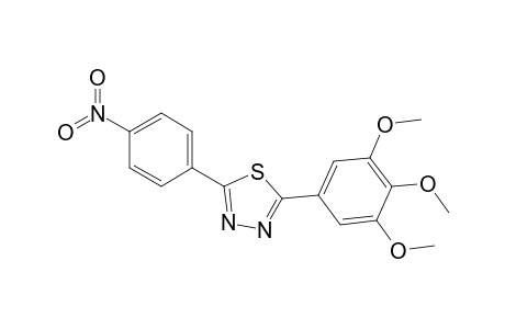 2-(4-nitrophenyl)-5-(3,4,5-trimethoxyphenyl)-1,3,4-thiadiazole