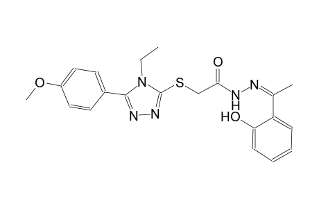 2-{[4-ethyl-5-(4-methoxyphenyl)-4H-1,2,4-triazol-3-yl]sulfanyl}-N'-[(Z)-1-(2-hydroxyphenyl)ethylidene]acetohydrazide