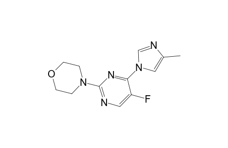 Pyrimidine, 5-fluoro-4-(4-methylimidazol-1-yl)-2-(4-morpholyl)-